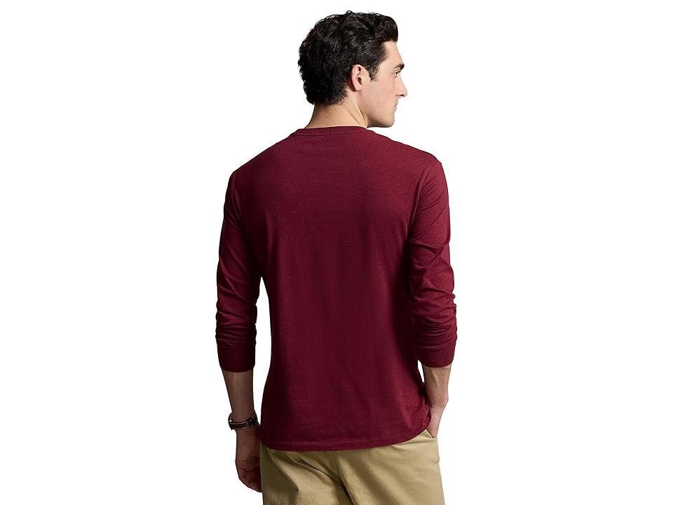 Polo Ralph Lauren Classic Fit Cotton Jersey Tee (Vintage Port Heather) Men's Clothing Product Image
