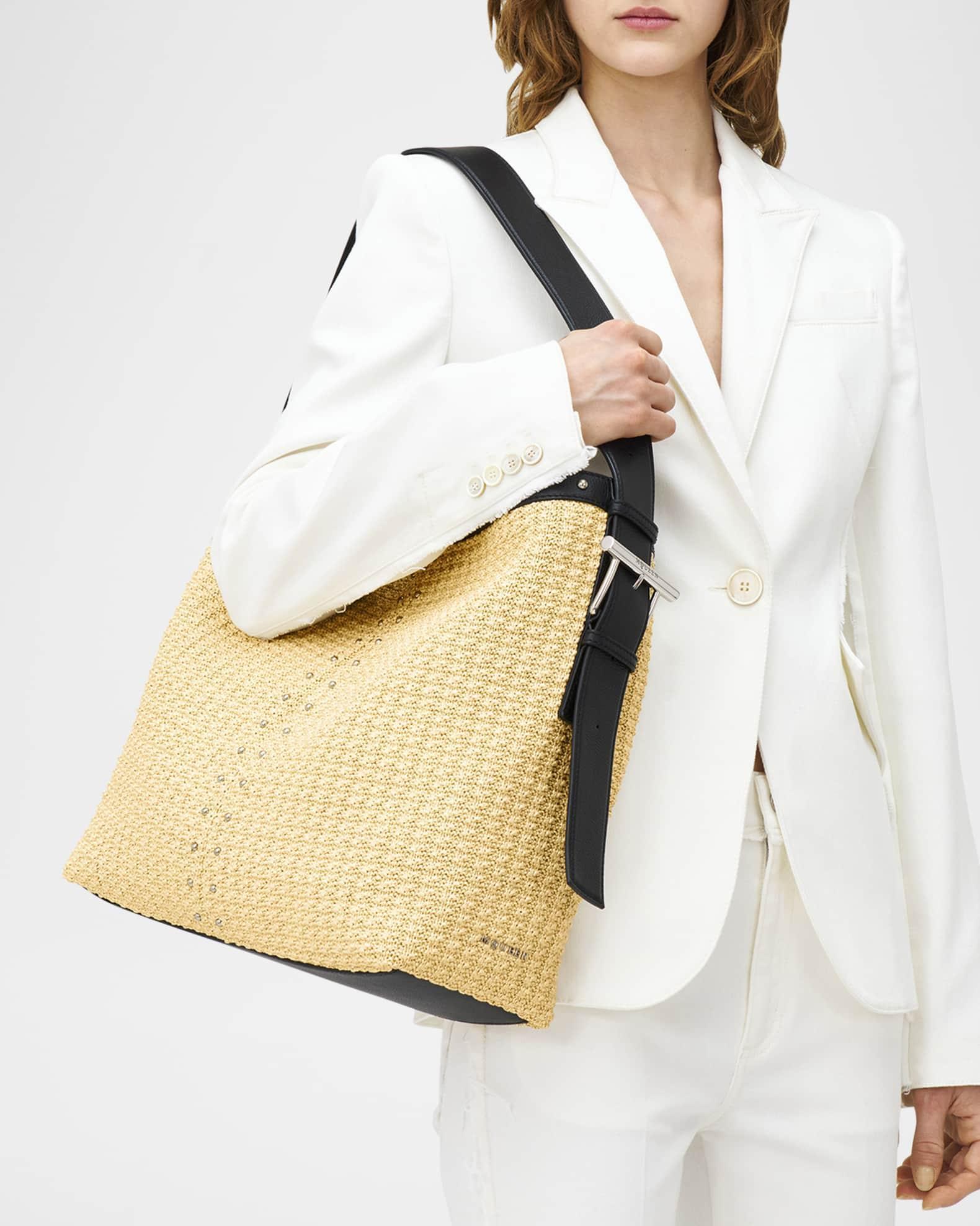 Sling Studded Raffia Shoulder Bag Product Image