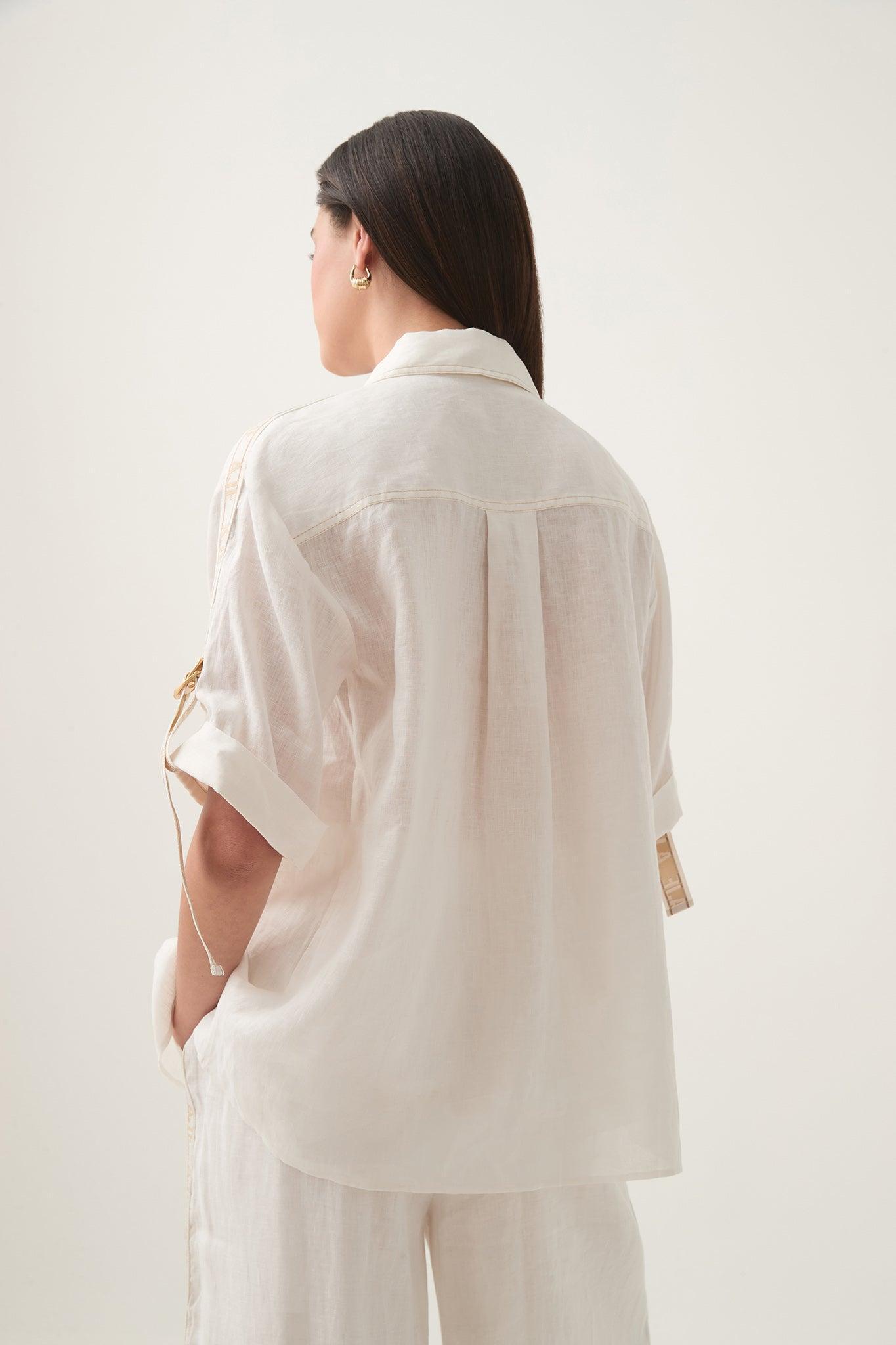 Kya Contrast Denim Micro Skirt Product Image