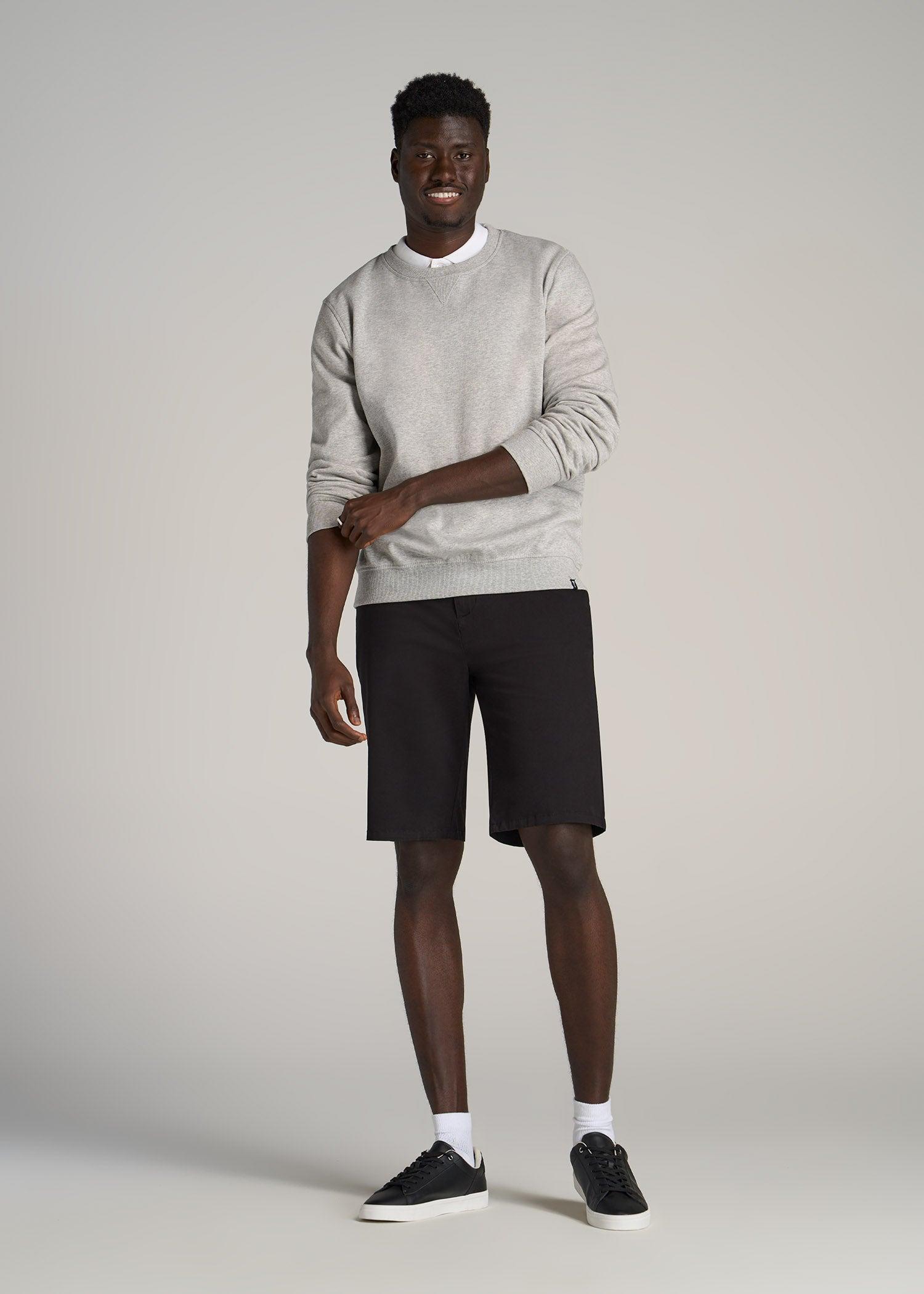 Chino Shorts for Tall Men in Fatigue Green Product Image