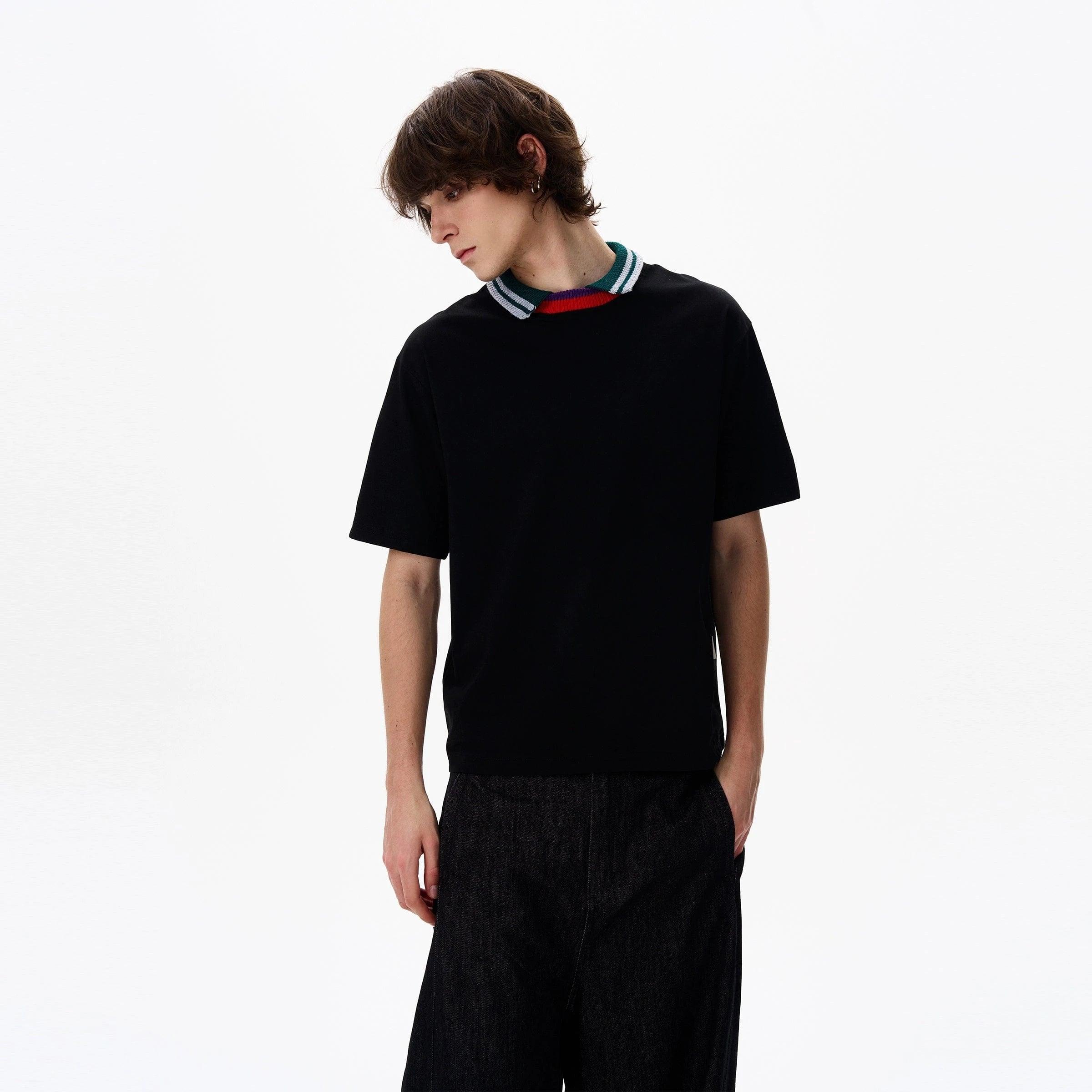 RT No. 18189 TWO PIECE KNIT COLLAR SHORT SLEEVE Product Image