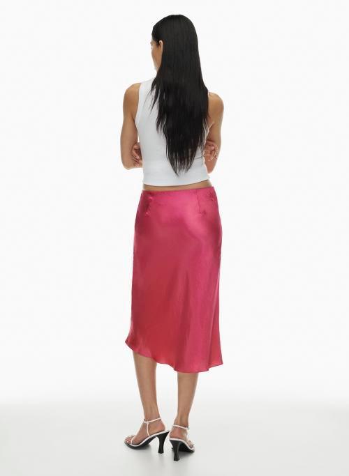 slip satin midi skirt Product Image