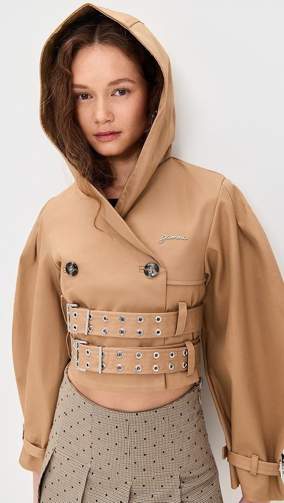 GANNI Bonded Cotton Short Jacket | Shopbop Product Image