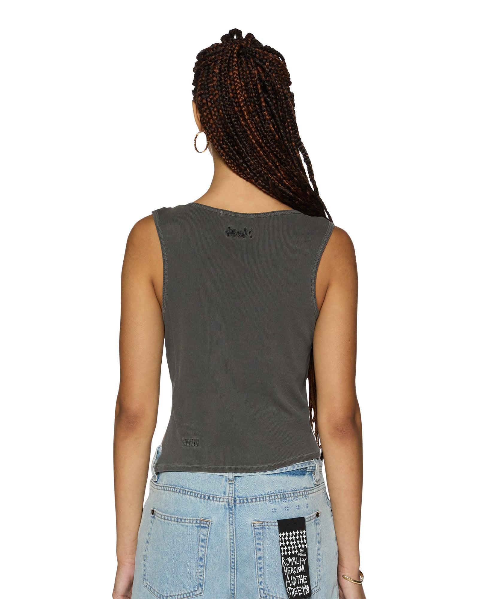 TWISTED TANK CHARCOAL Female Product Image