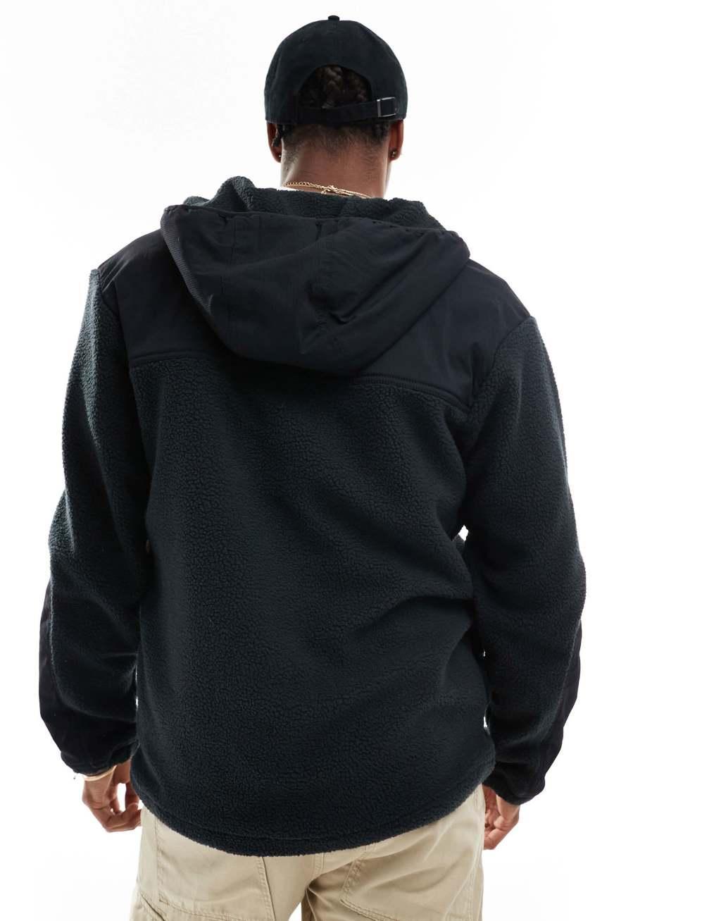 Columbia Landroamer hooded full zip fleece in black  Product Image