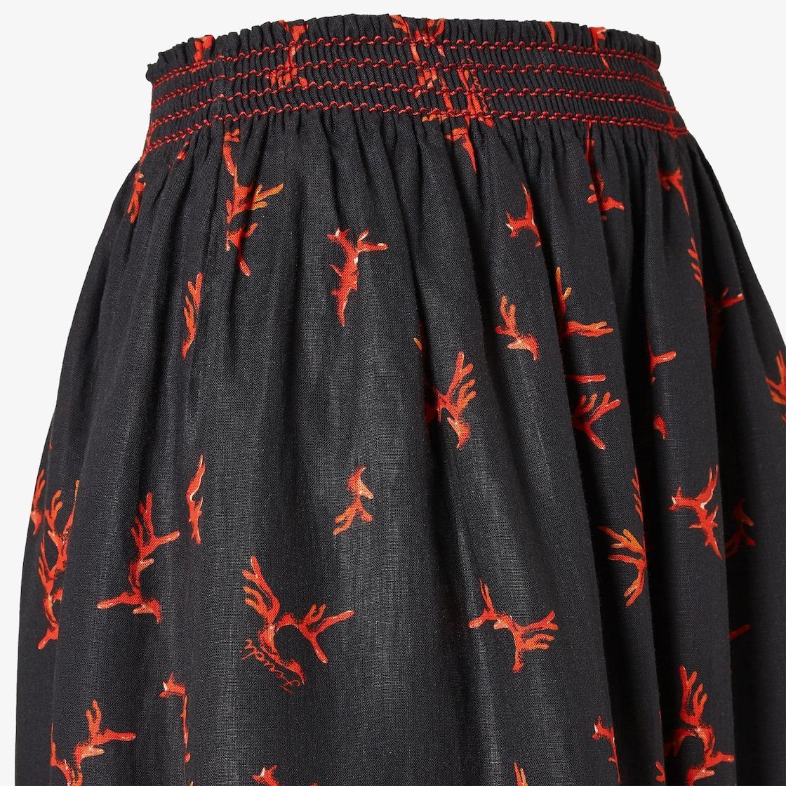 SkirtBlack linen skirt Product Image