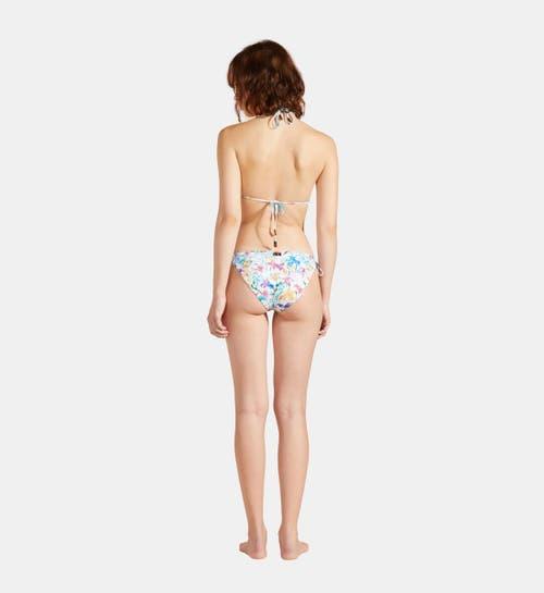 Vilebrequin Women's Happy Flowers Mini Brief Bikini Bottom in Blanc at Nordstrom, Size Small Product Image