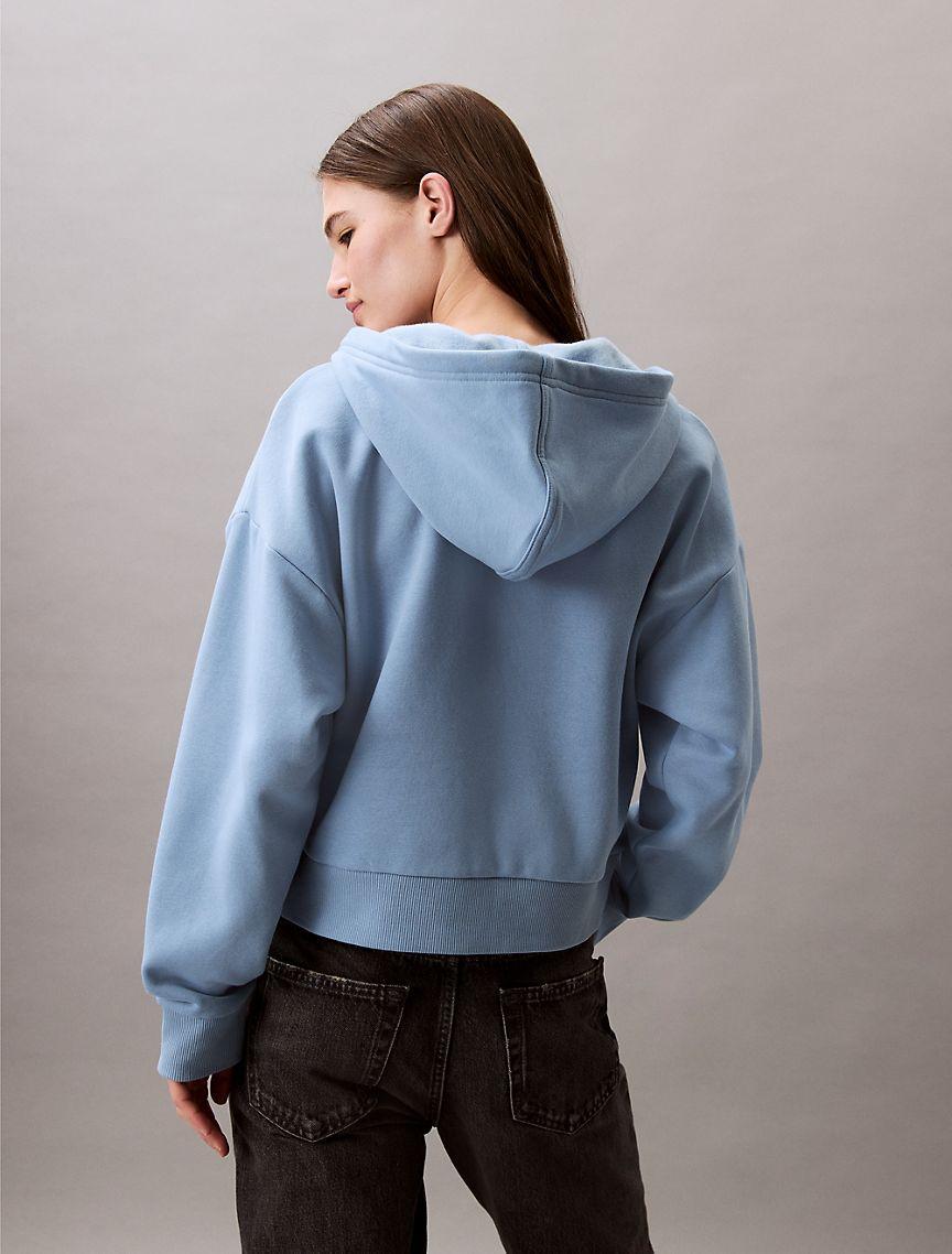 Fleece Logo Relaxed Zip Hoodie Product Image