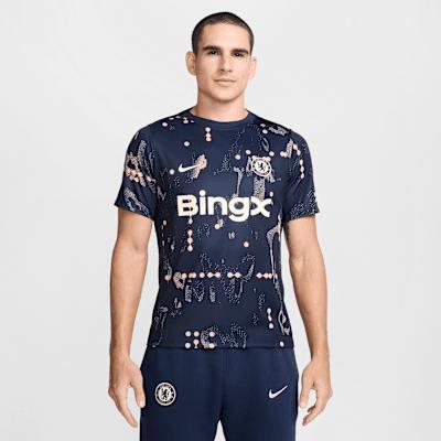 Chelsea FC Academy Pro SE Nike Men's Dri-FIT Soccer Pre-Match Short-Sleeve Top Product Image