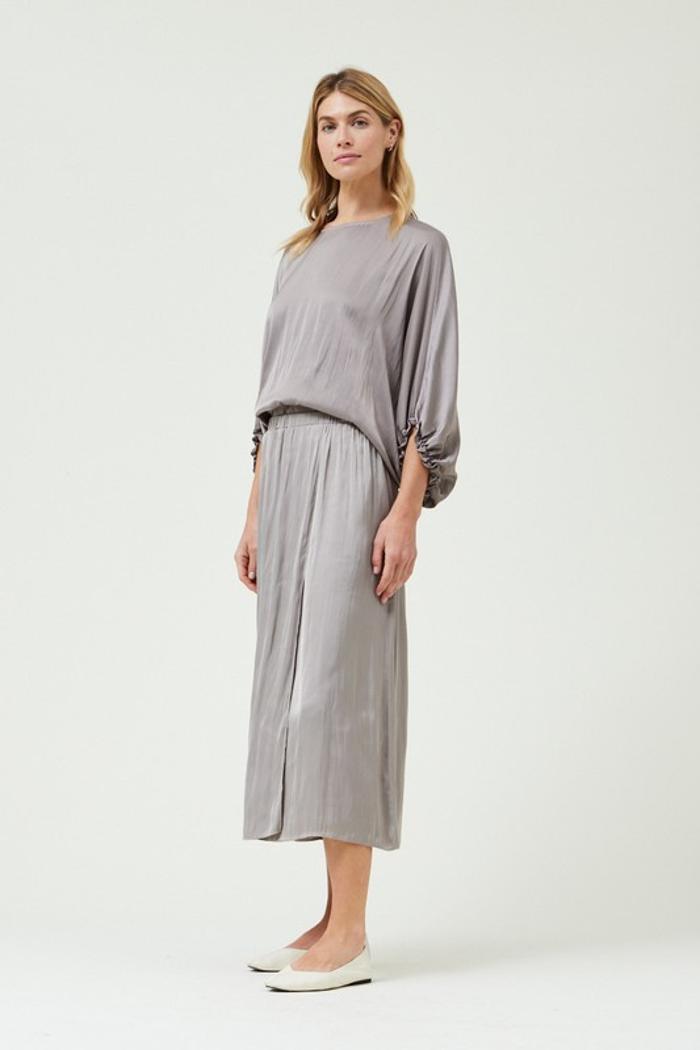 Overlap Satin Skirt Product Image
