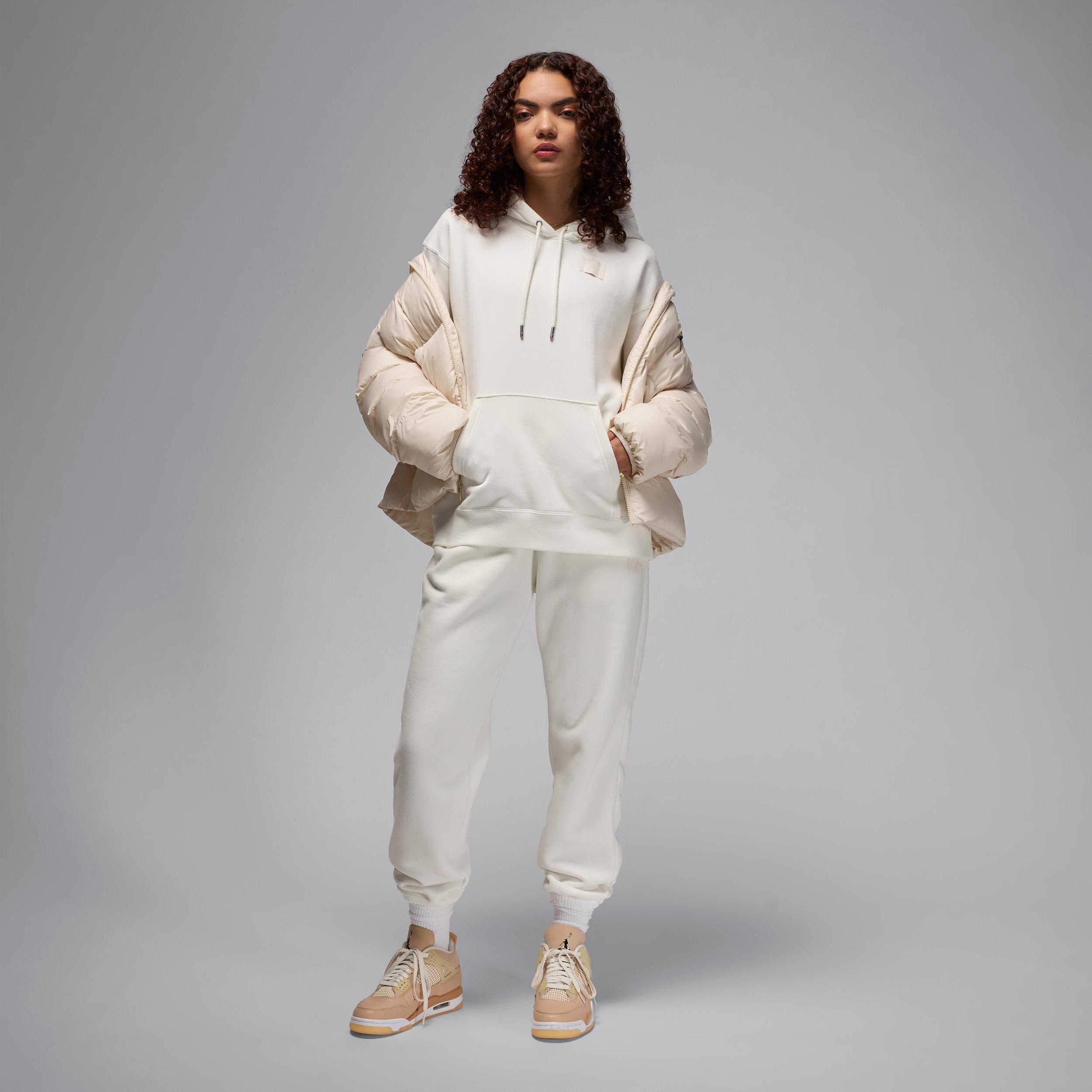Jordan Flight Fleece Women's Satin-Lined Pullover Hoodie Product Image