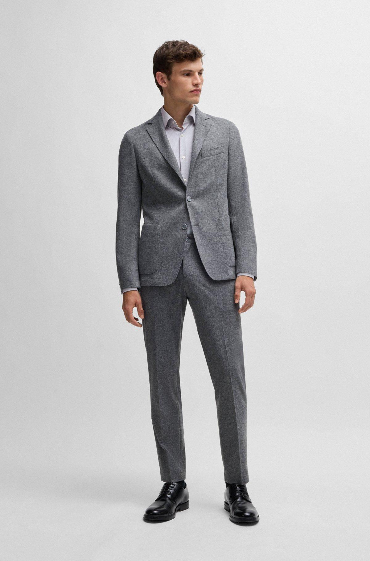 Slim-fit shirt in performance-stretch dobby Product Image