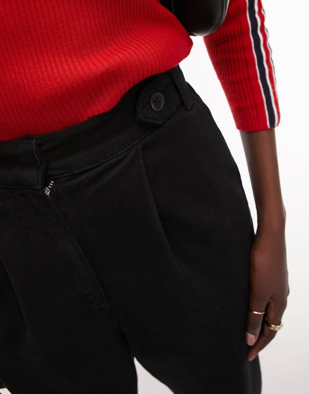 Topshop Tall button tab peg pants Product Image