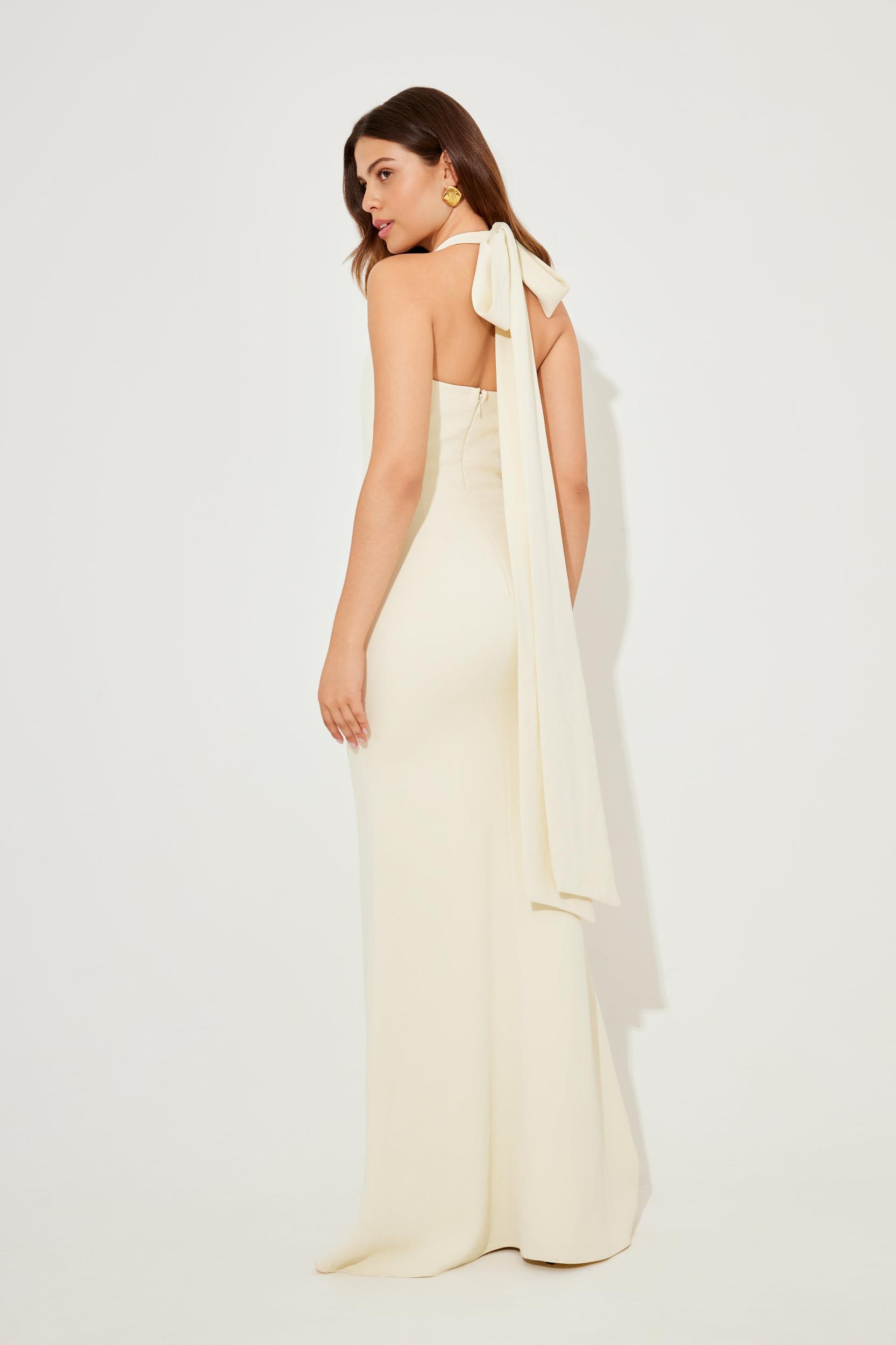 The Ultimate Muse Halter Neck Maxi Dress Product Image