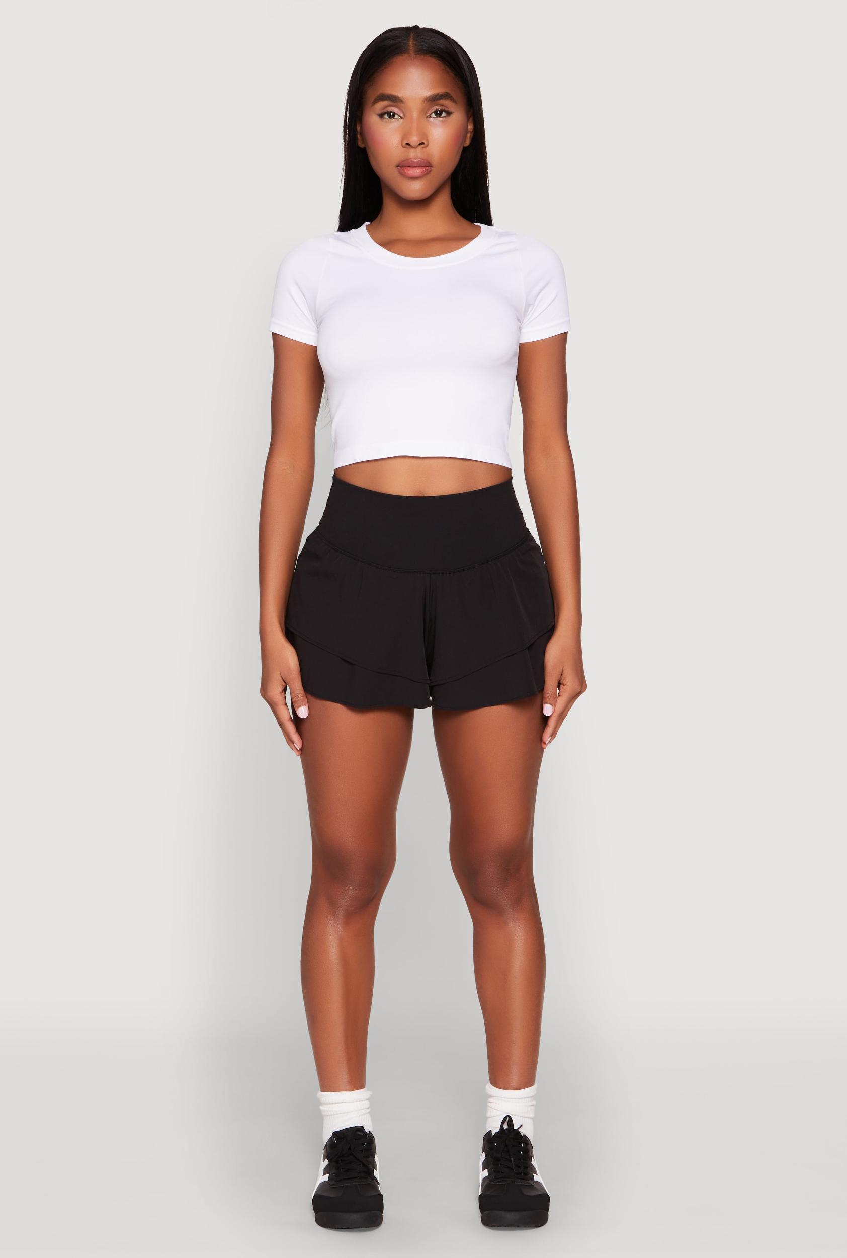 Womens Tiered Active Shorts Product Image