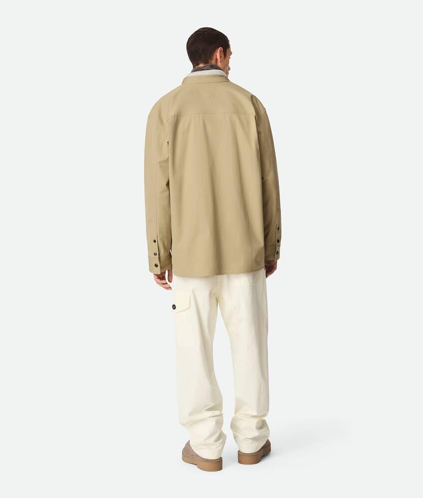 Men's Light Cotton Twill Overshirt in Flint Product Image