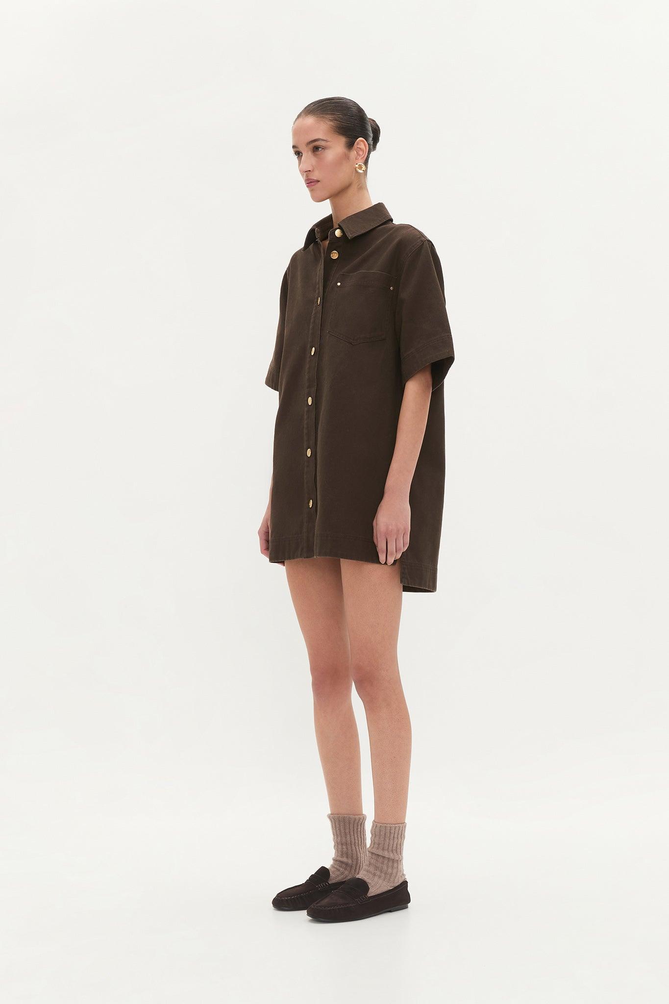 Junee Denim Shirt Dress Product Image