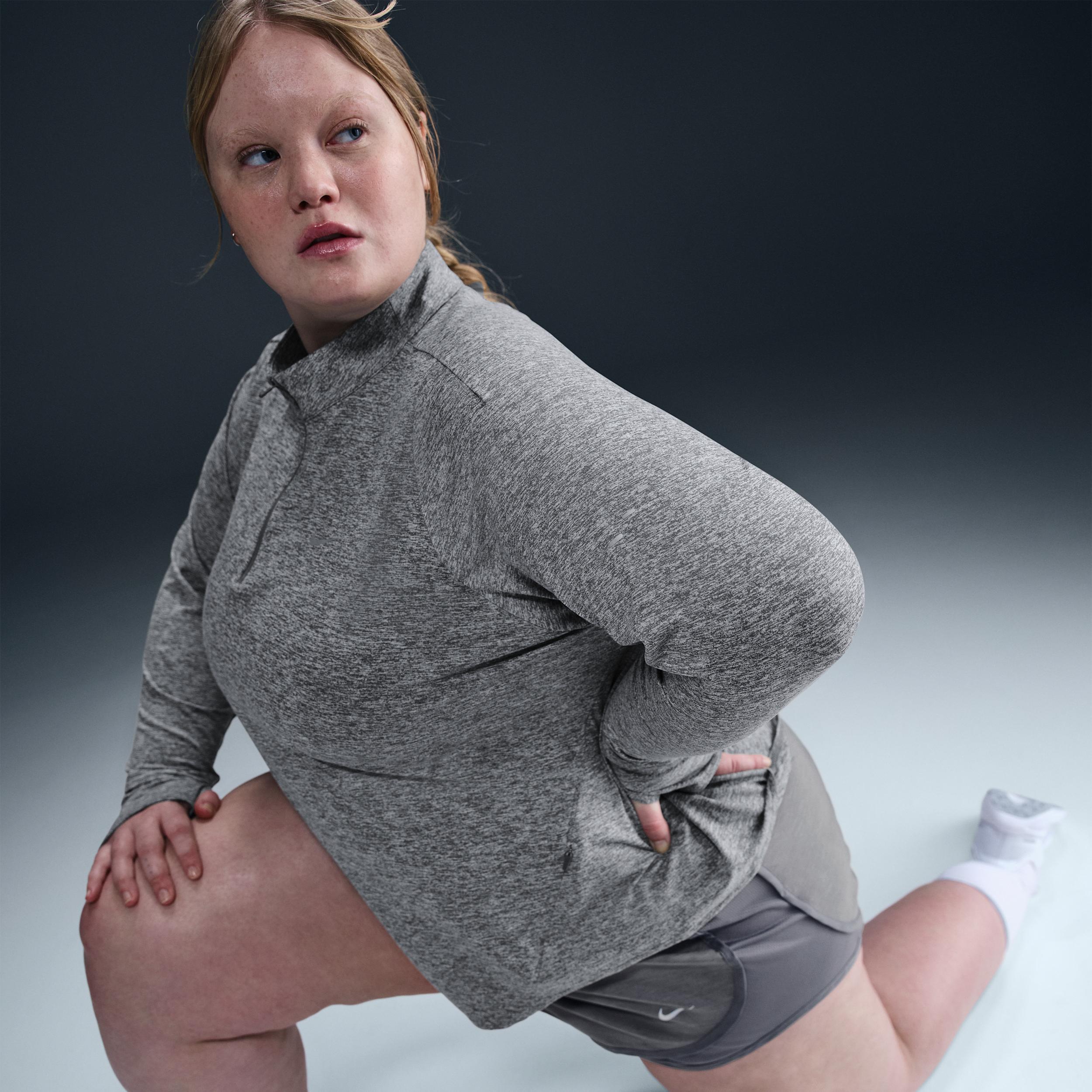 Nike Women's Swift Dri-FIT UV 1/4-Zip Running Top (Plus Size) Product Image