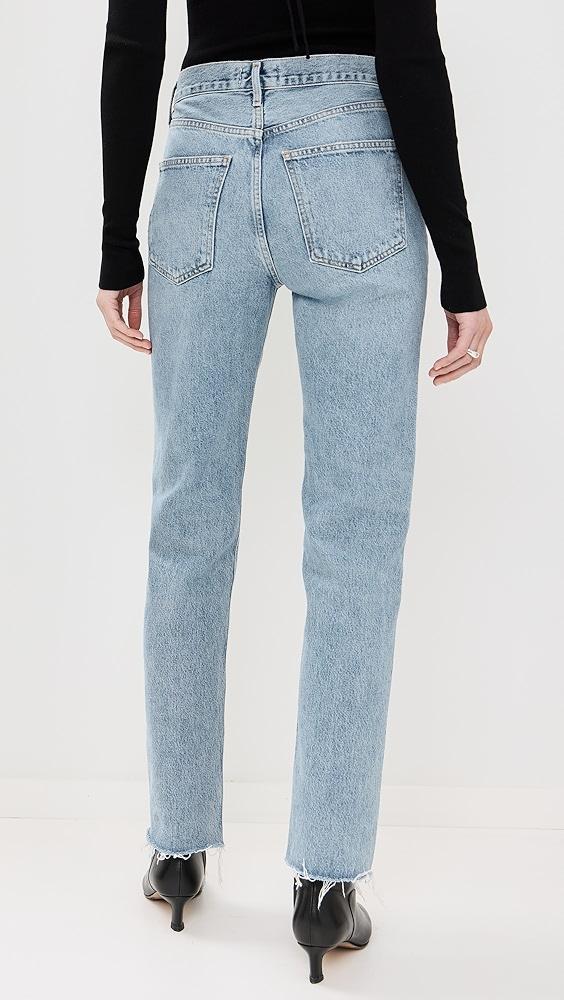 AGOLDE Lana Mid Rise Straight Jeans | Shopbop Product Image