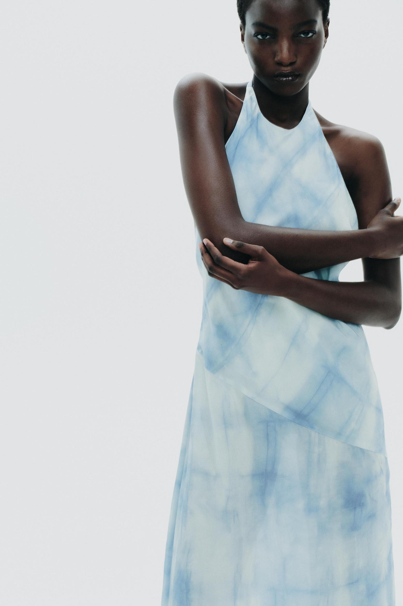 HALTER TIE DYE DRESS Product Image
