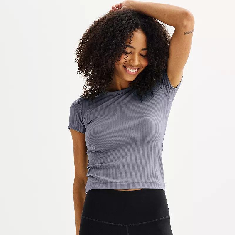 Women's FLX Balance Core Short Sleeve Tee, Size: XL, Modern White Product Image