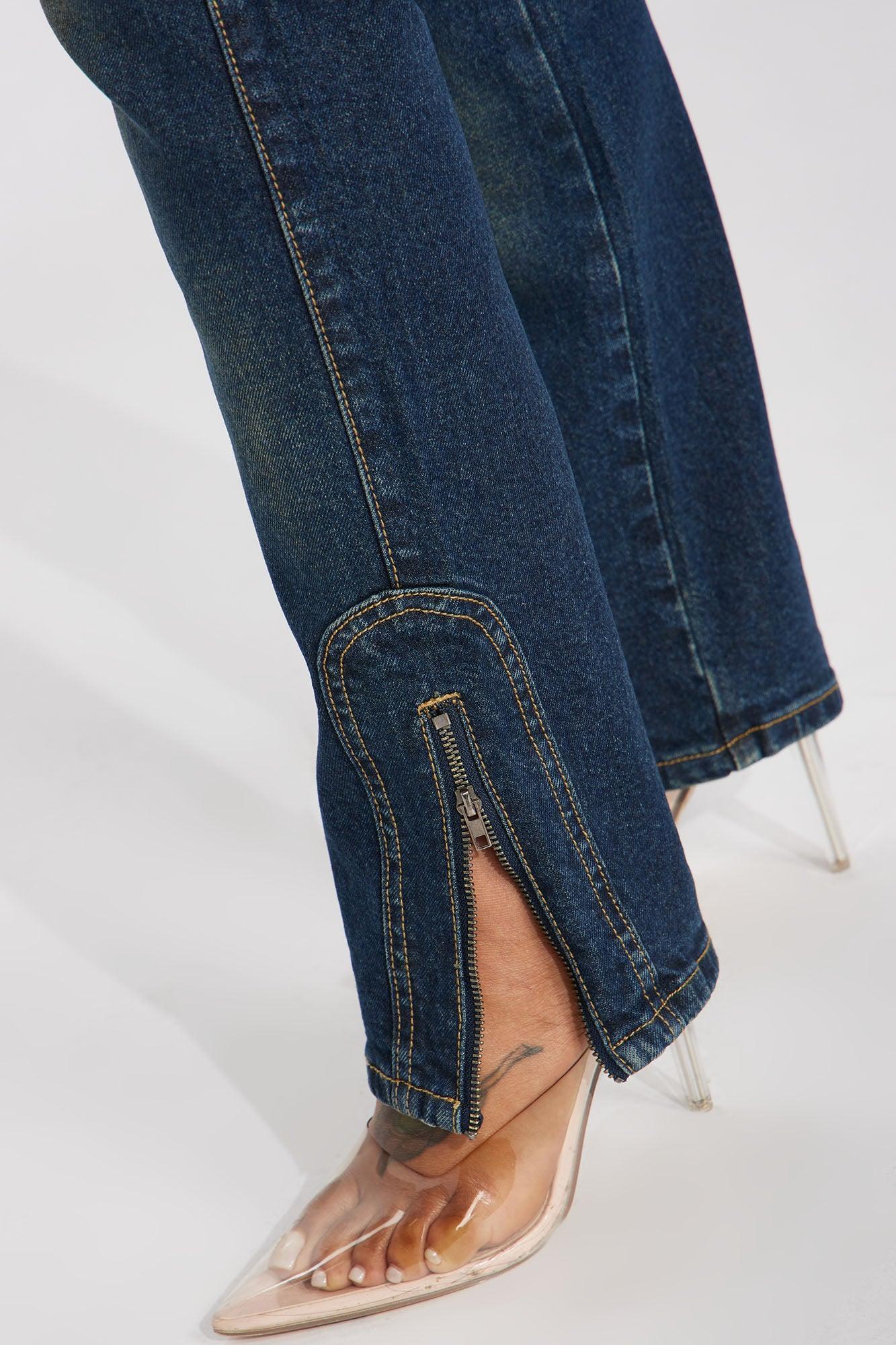 In The Running Slim Straight Leg Jeans - Dark Wash Product Image