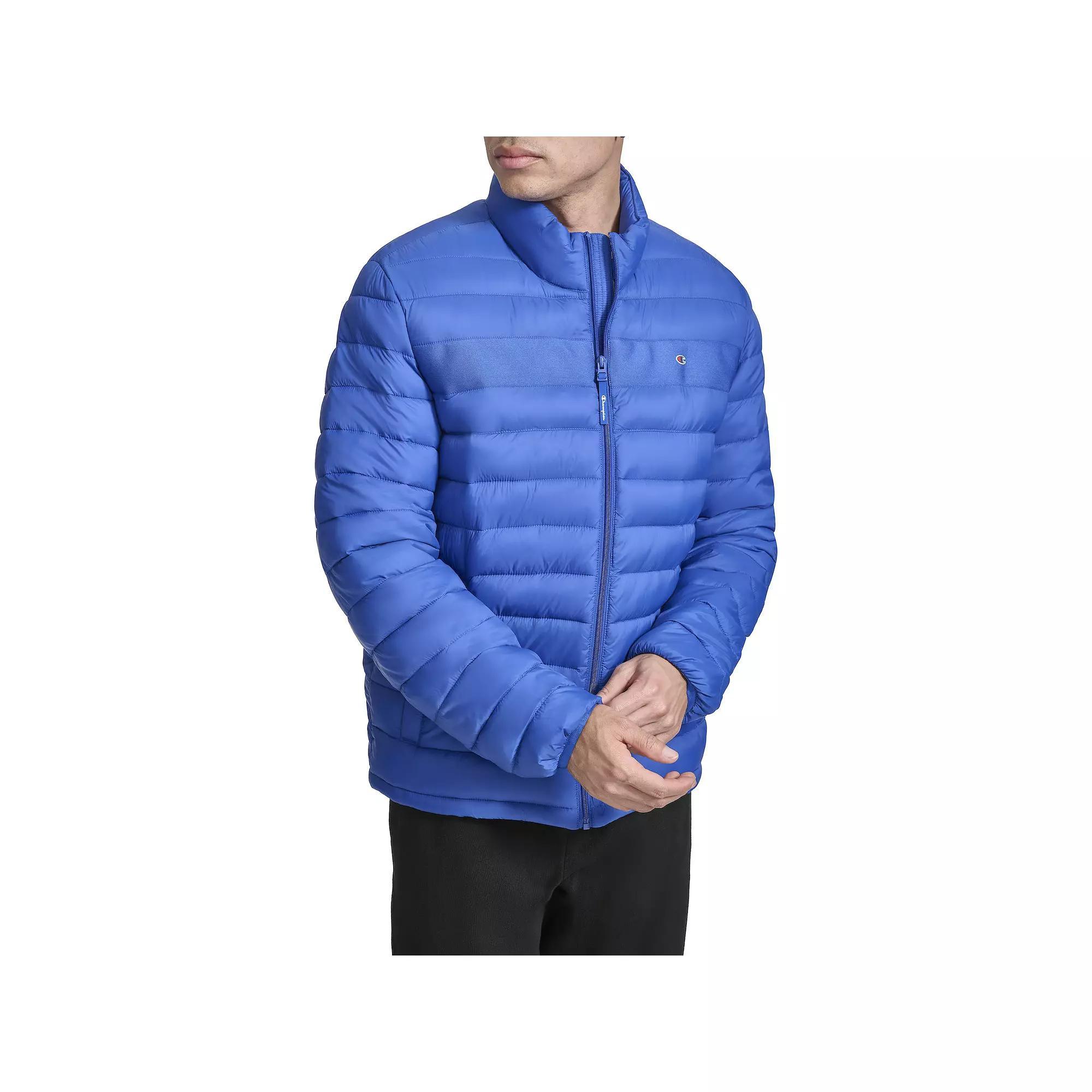 Men's Champion® Packable Puffer Jacket, Size: XL, Blue Product Image