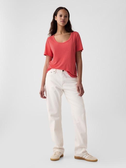 Linen-Blend T-Shirt Product Image