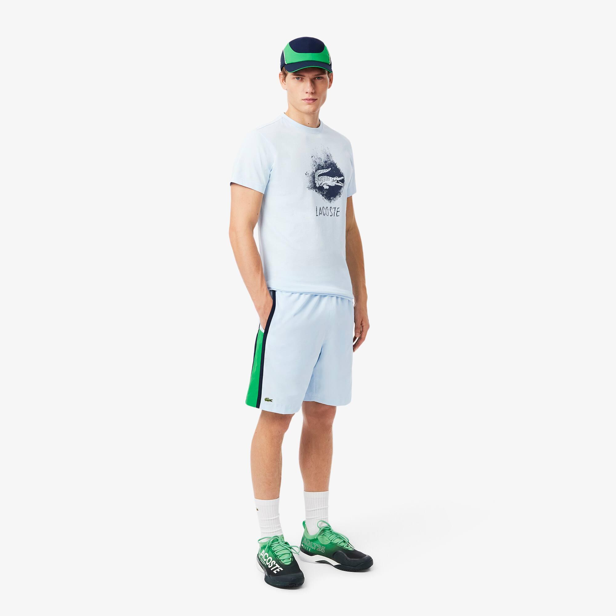 Lightweight Colour-Block Stripe Tennis Shorts Product Image