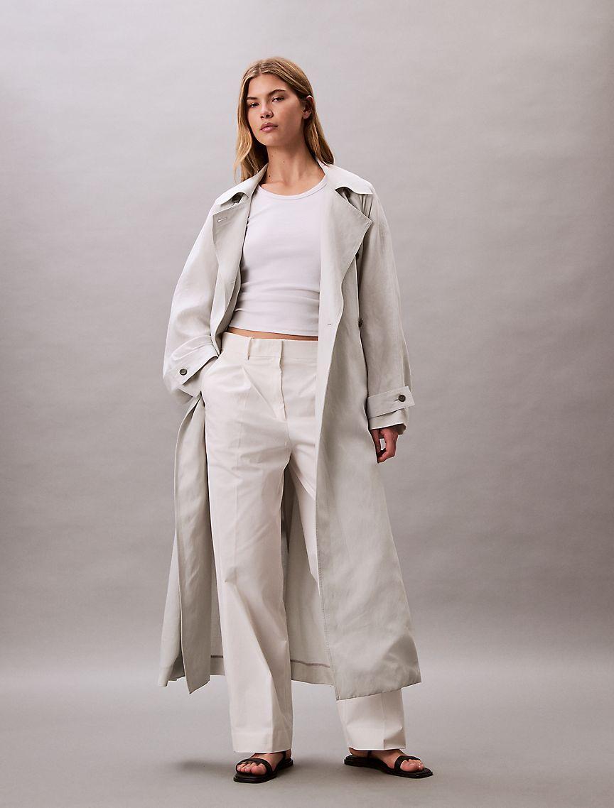 Cotton Stretch Pleated Chino Trouser Product Image