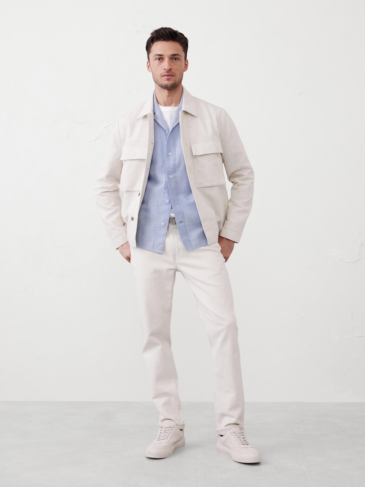 Linen-Blend Resort Shirt Product Image
