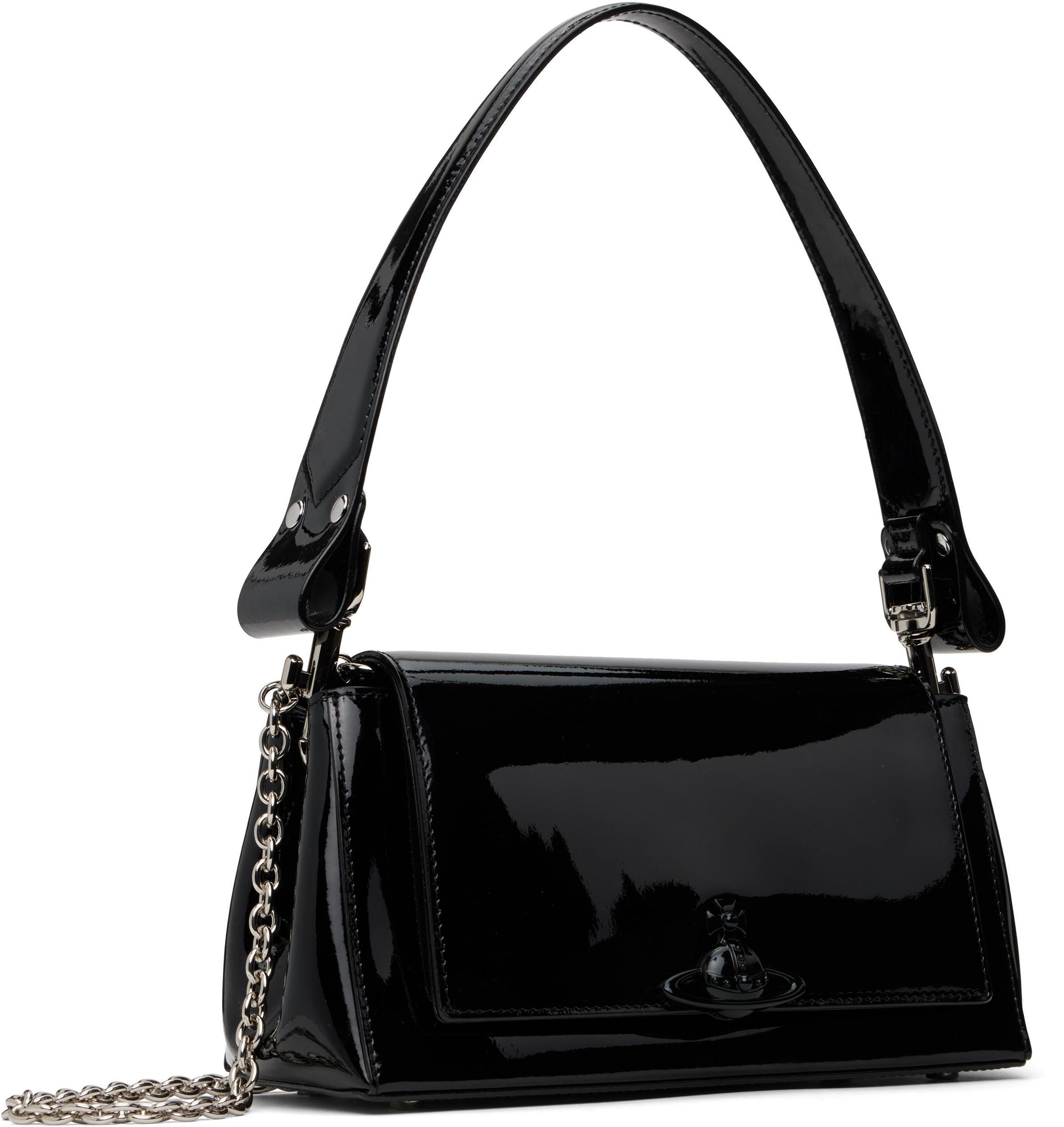 VIVIENNE WESTWOOD Black Medium Hazel Bag In Aw24-n404 Product Image