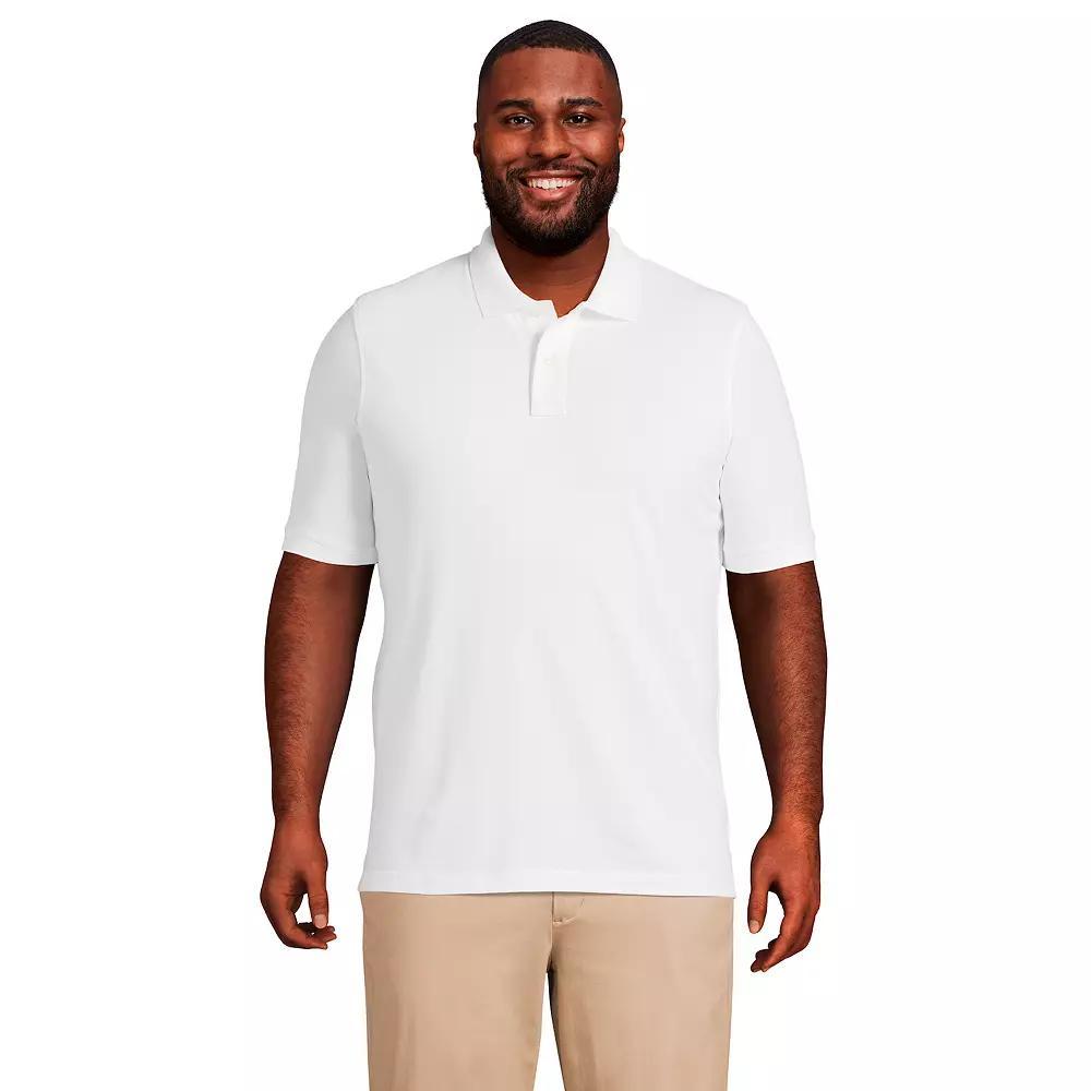 Big & Tall Lands' End Short Sleeve Comfort-First Mesh Polo Shirt, Men's, Size: XXL Tall, White Product Image