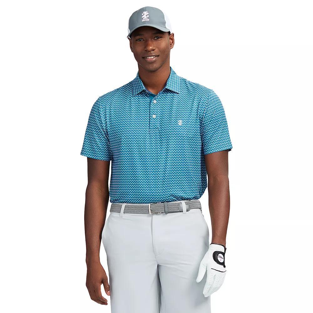 Men's IZOD Swingflex Elite Golf Short Sleeve Polo, Size: Large, Green Golf Product Image