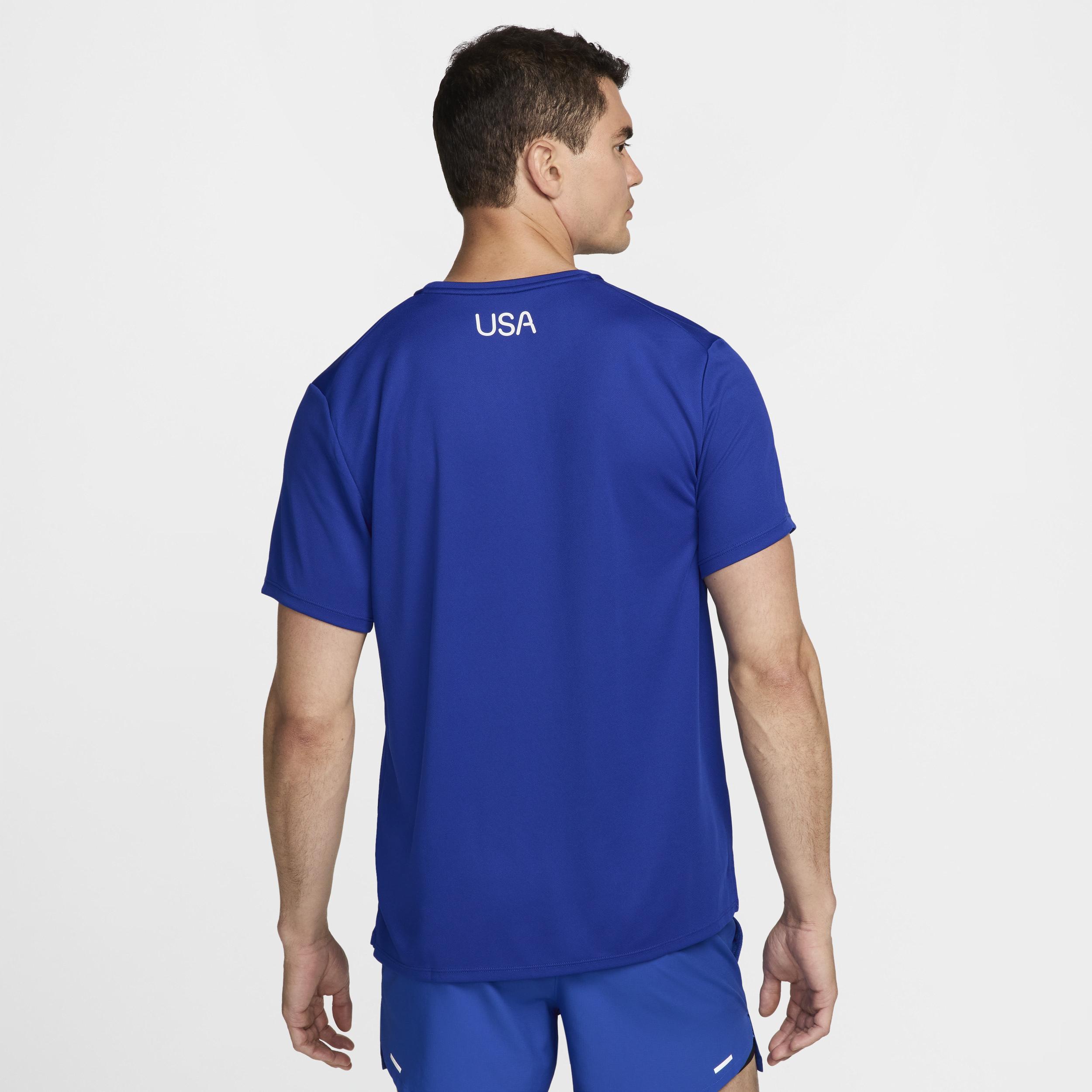 USA Miler Nike Men's Dri-FIT Short-Sleeve Running Top Product Image