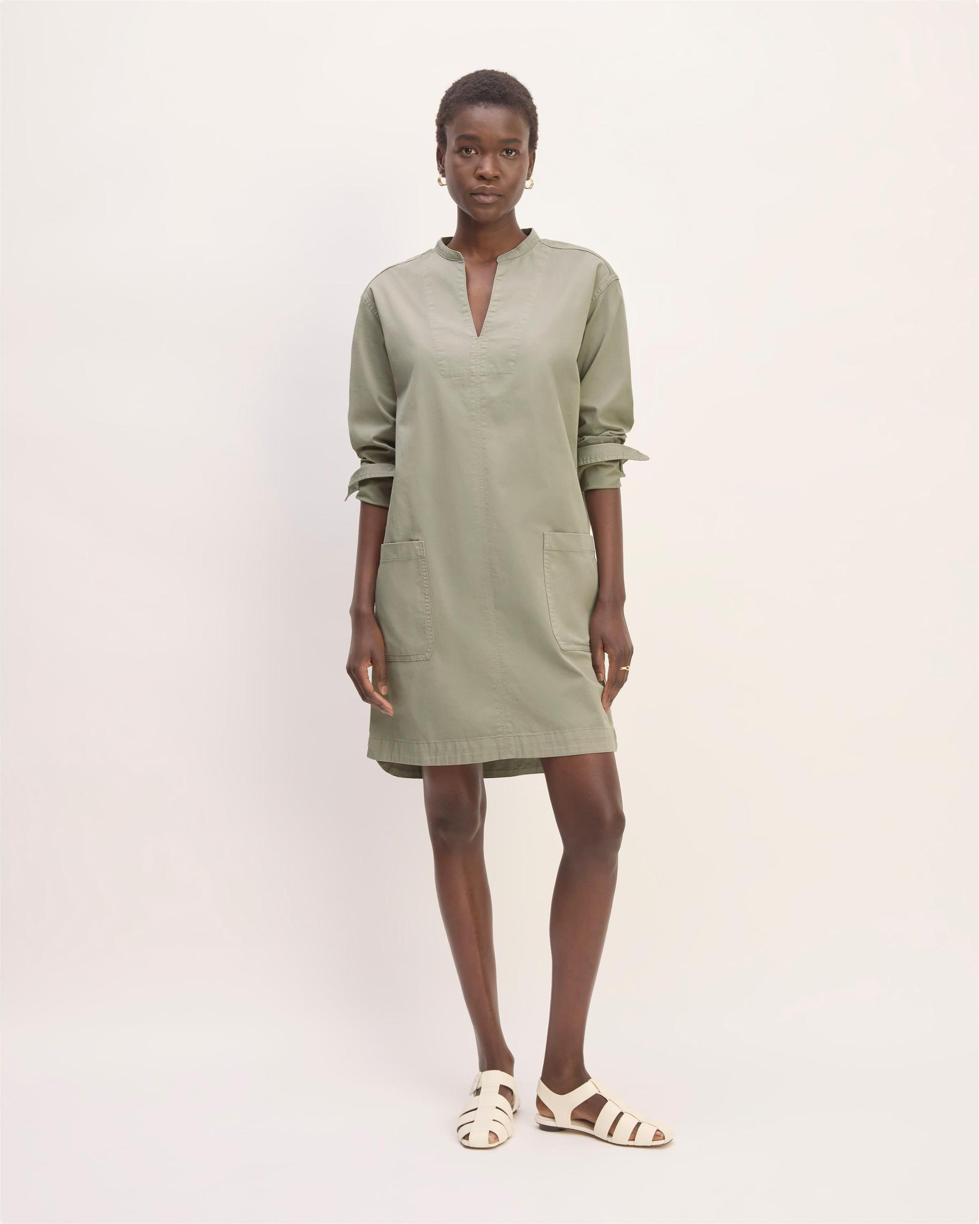 Womens Long-Sleeve Utility Mini Dress by Everlane Product Image