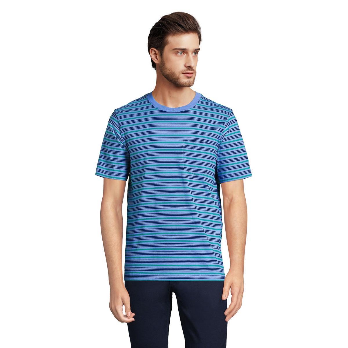 Men's Land's End Super-T Short Sleeve T-Shirt with Pocket, Size: XL, Rich Red Product Image