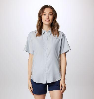 Columbia Tamiami II S/S (Cirrus Grey) Women's Short Sleeve Button Up Product Image