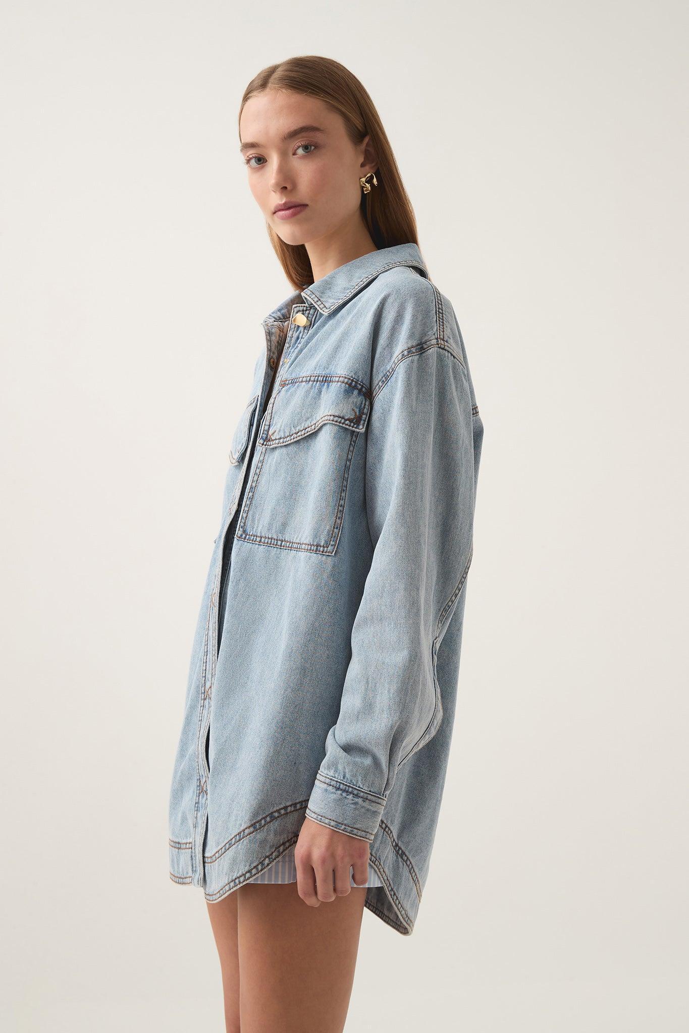 Ray Longline Denim Shirt Product Image