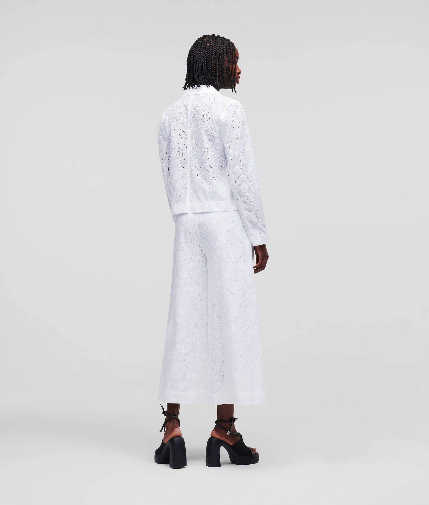 BRODERIE ANGLAISE CROPPED BLAZER Product Image