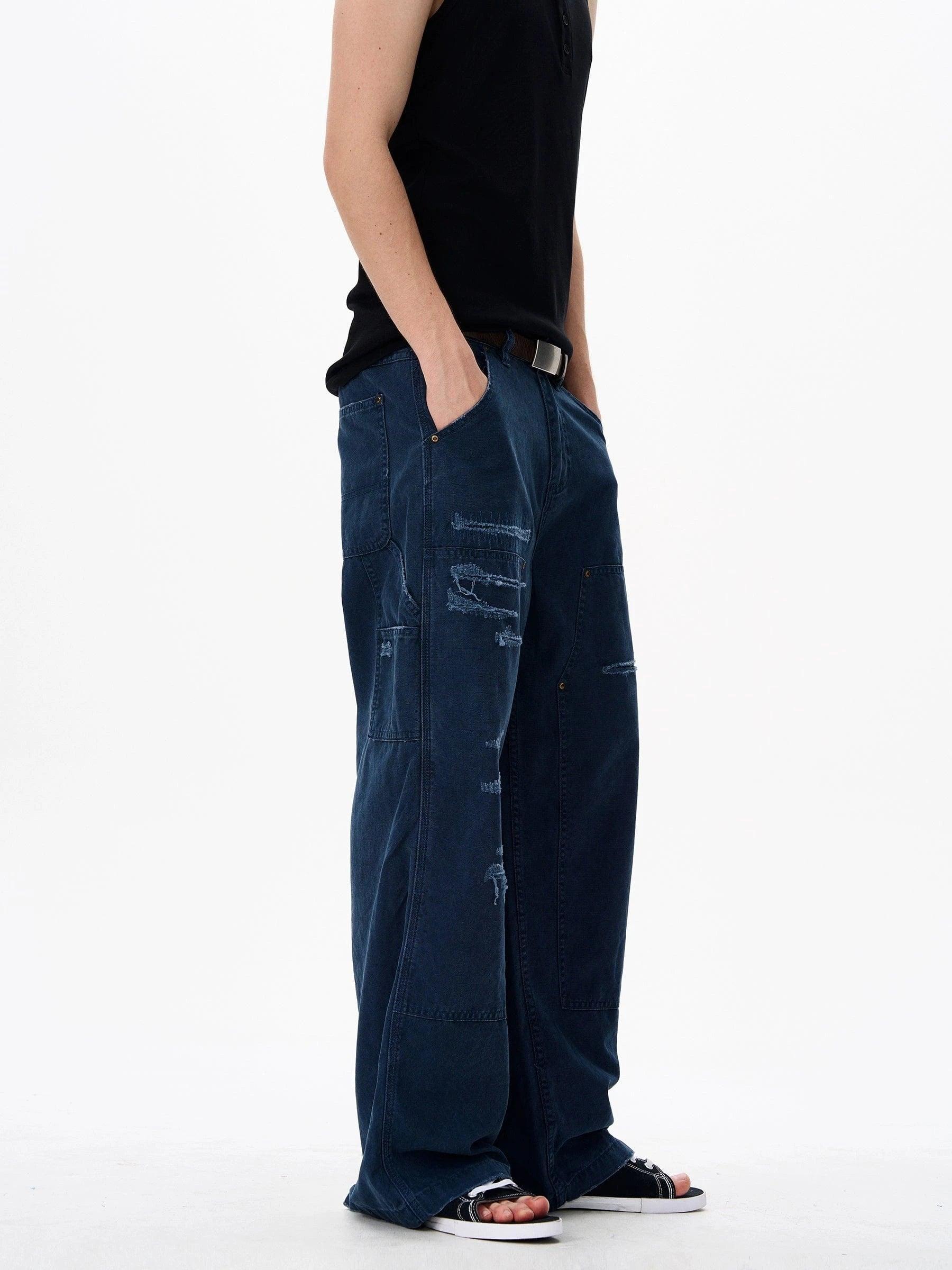 RT No. 18140 DISTRESSED CARPENTER JEANS Product Image