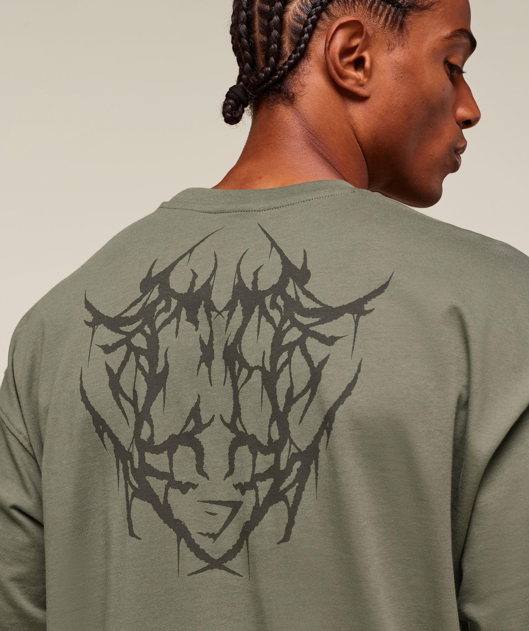 Gymshark Carlos Belcast x Rest Day Essential T-Shirt - Base Green Male Product Image