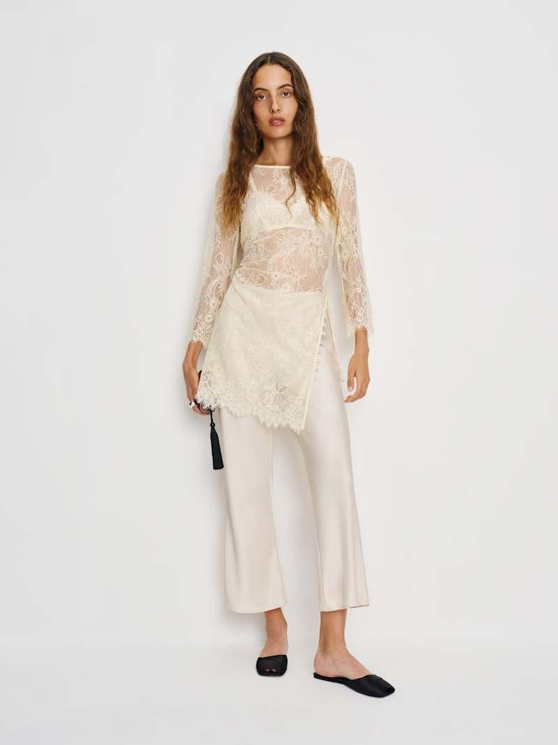 Gale Satin Mid Rise Capri Pant Product Image