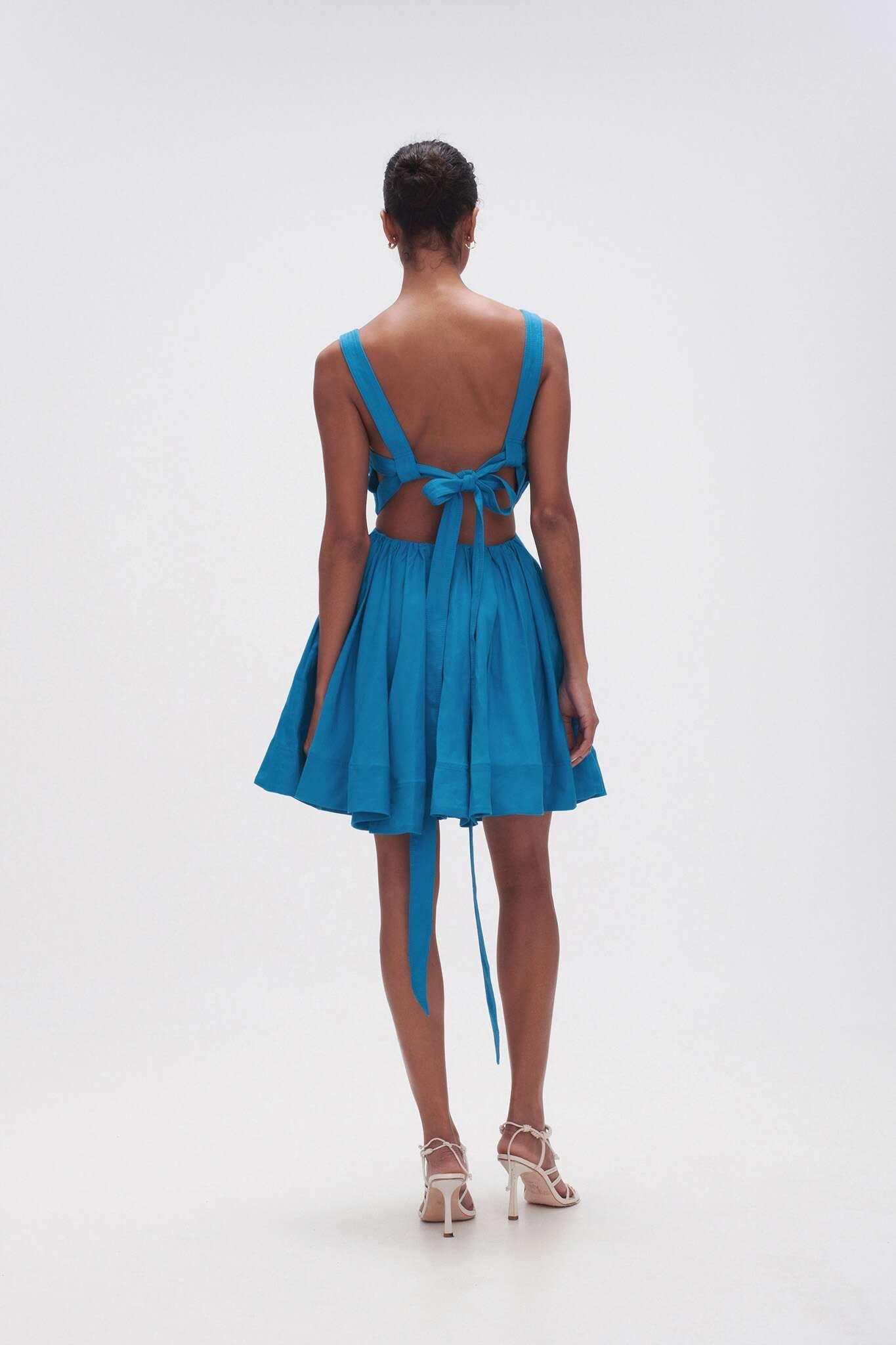 Clara Tie Back Mini Dress Product Image