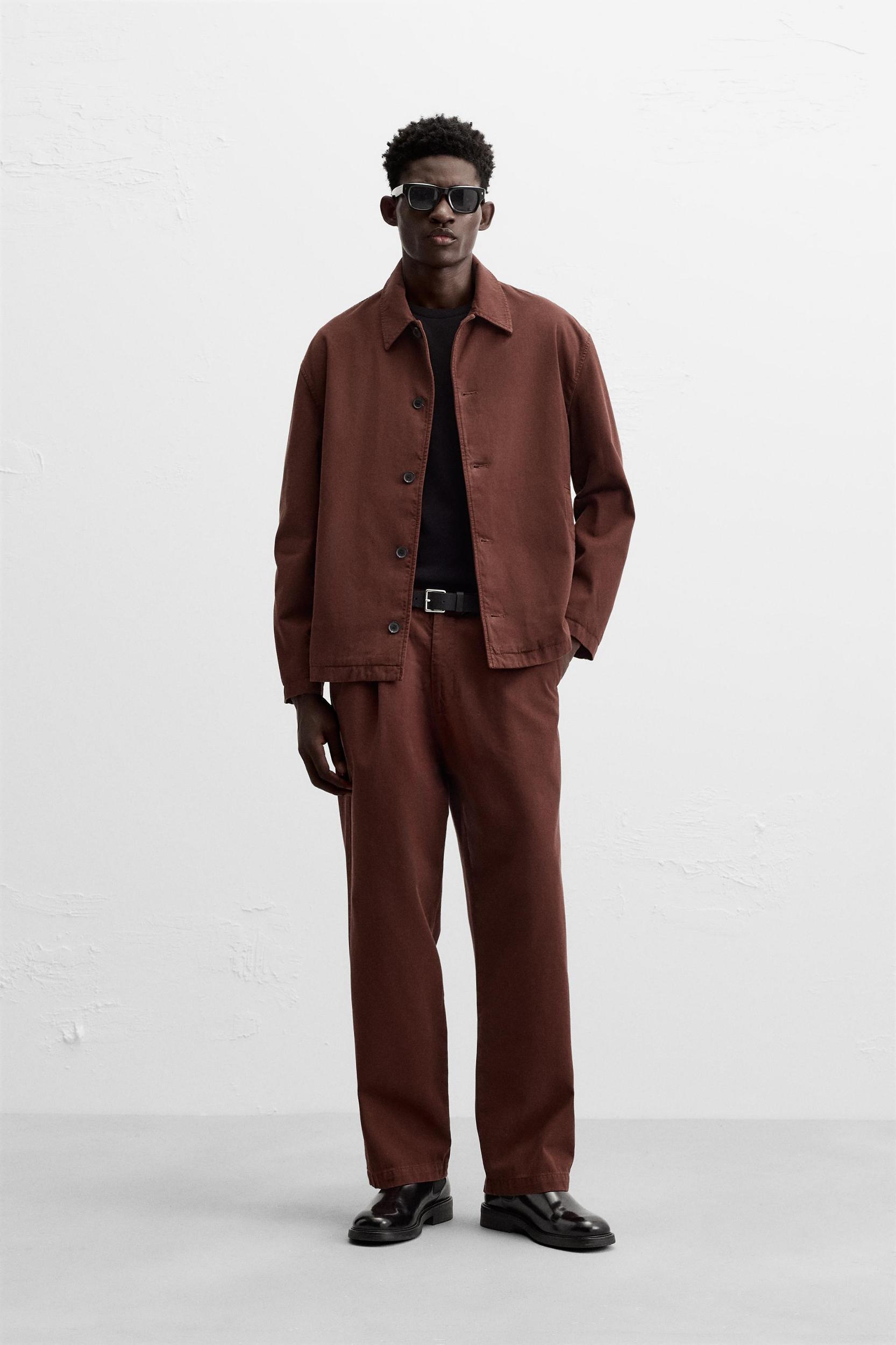 STRUCTURED TWILL OVERSHIRT Product Image