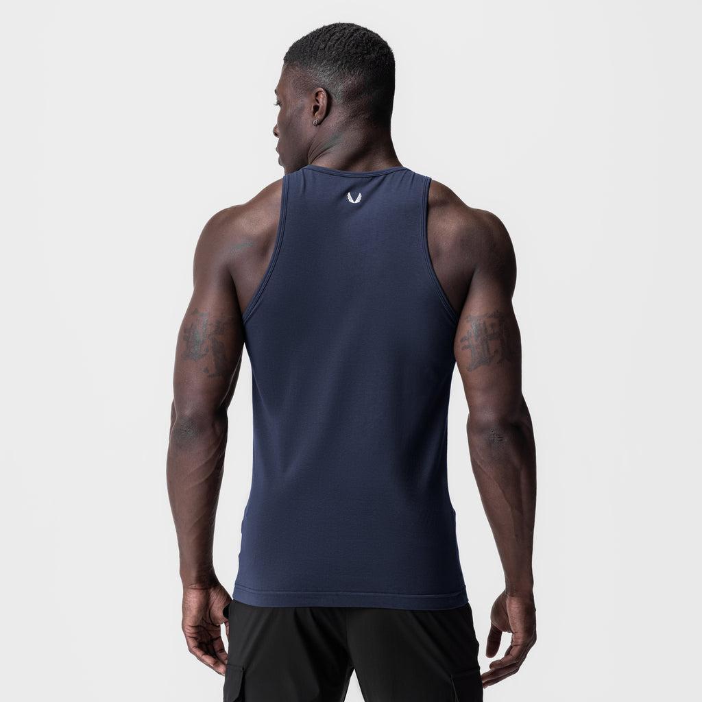 0924. Supima® Essential Slim Tank - Navy Product Image