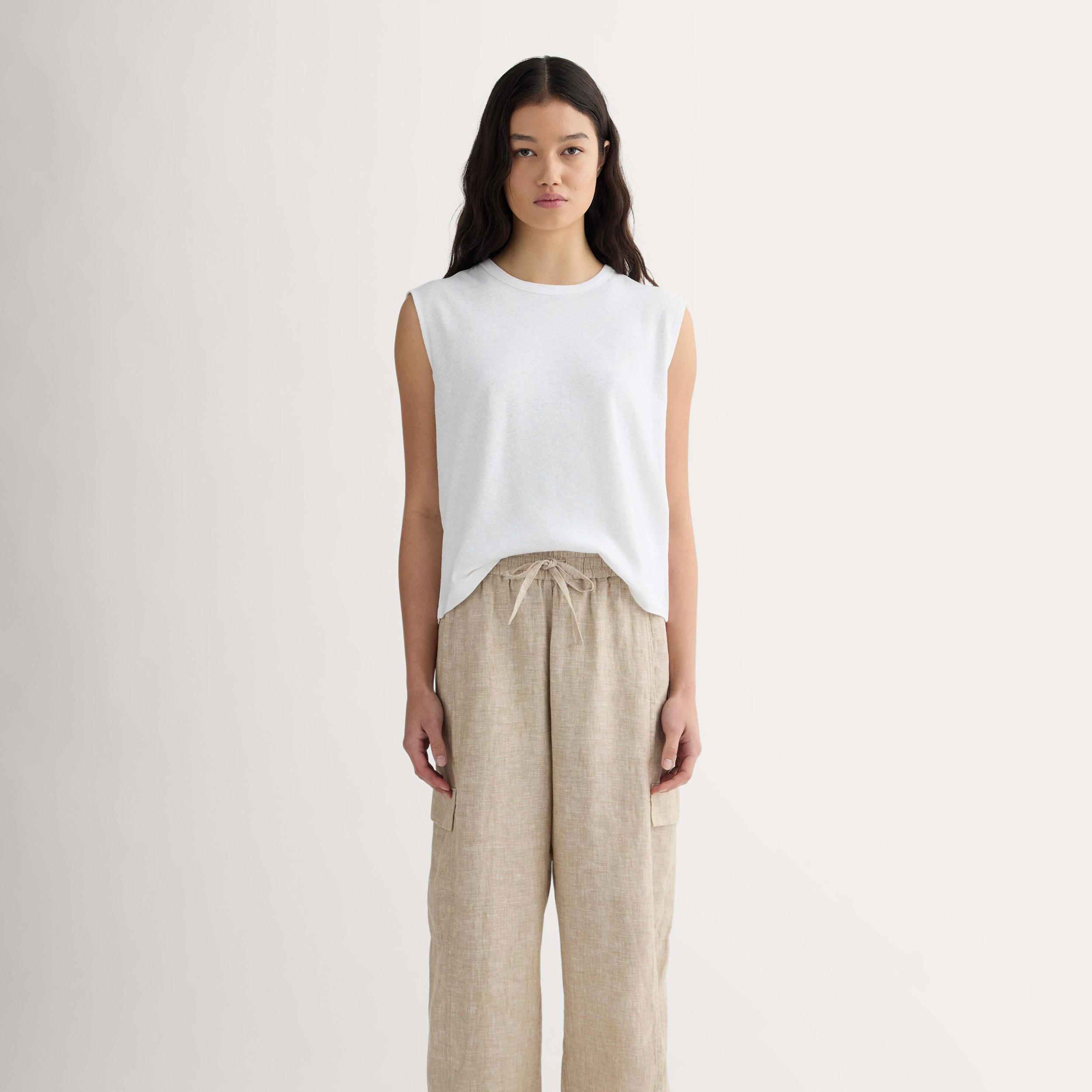 Womens Cargo Curve Pant in Linen by Everlane Product Image