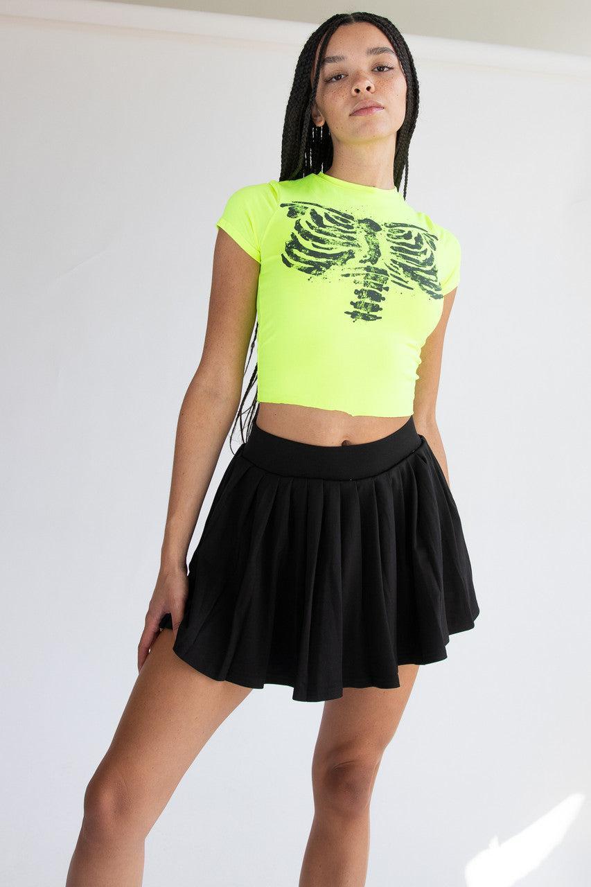 Neon Ribcage Crop T-Shirt Product Image