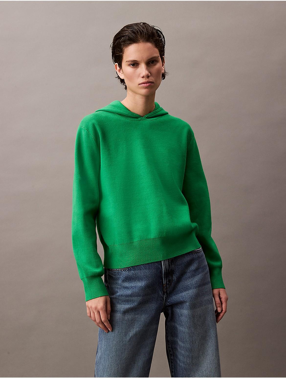 Calvin Klein Women's Tech Knit Hoodie - Brown - XL Product Image