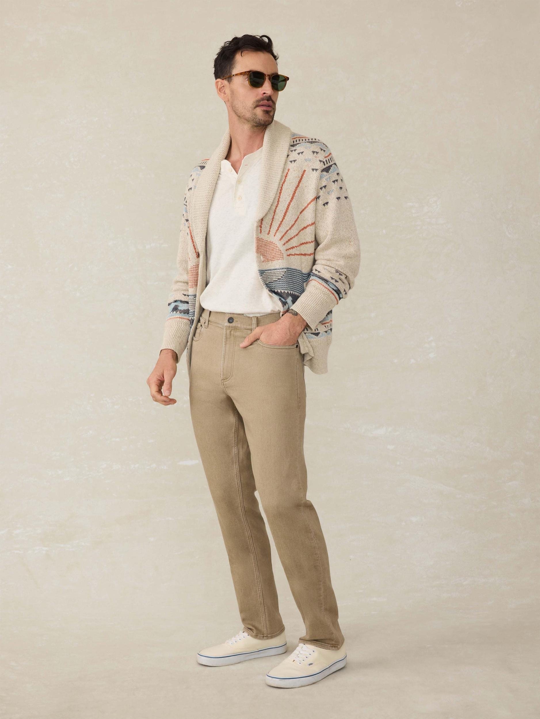 Stretch Terry 5-Pocket Pant - Desert Khaki Male Product Image